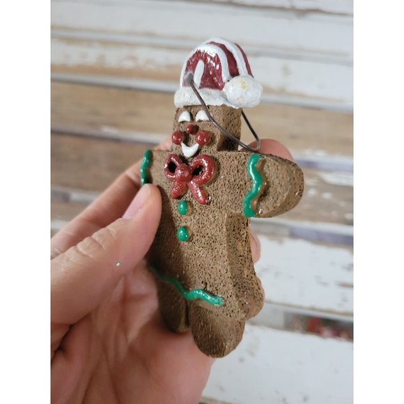 Gingerbread hat ornament vintage Xmas holiday tree - Picture 3 of 7